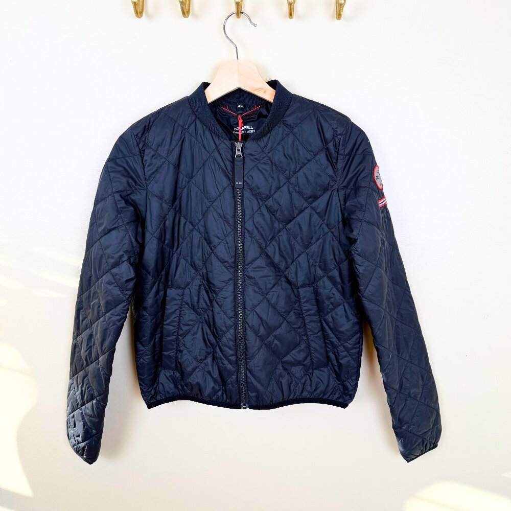 Quilted Bomber Jacket - Black